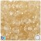 BeadTin Champagne Transparent 12mm Faceted Round Plastic Craft Beads (180pcs)